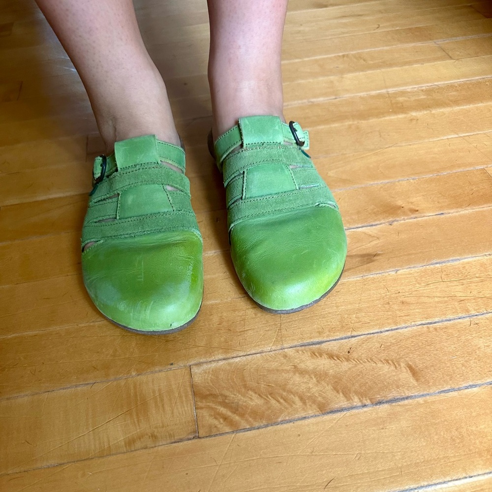 El Naturalista Green Women's Mules Size 39 - Picture 2 of 7